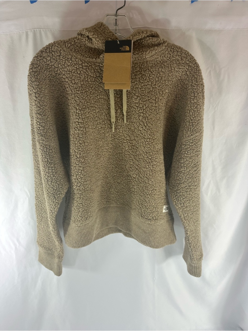 The North Face Women’s Sherpa Fleece Pullover Hoodie – Size Medium – Tan